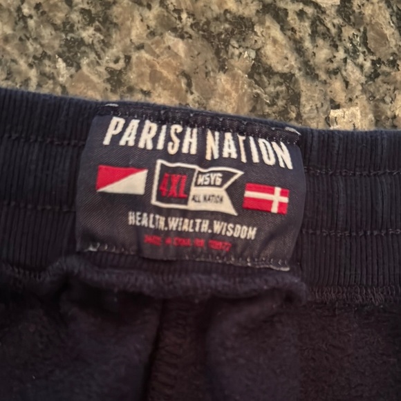 Parish nation Black Joggers with White Stripes EUC 4XL - Picture 9 of 13